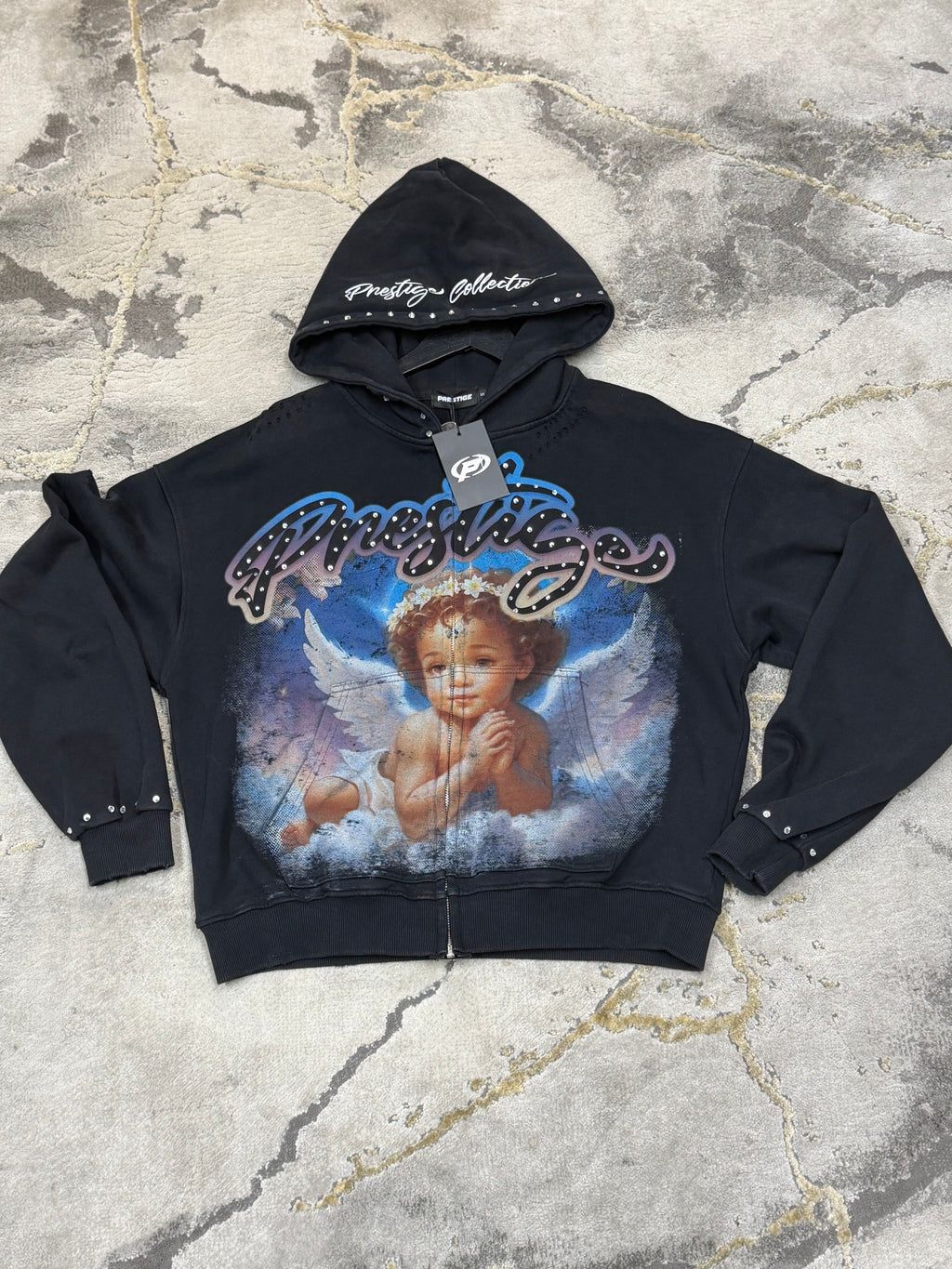 Prestige Angel Hoodie(Blue,Pink,Beige)