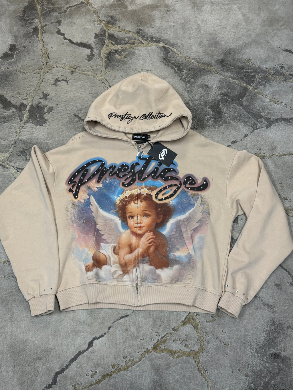 Prestige Angel Hoodie(Blue,Pink,Beige)