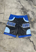 Forever Situated Leather Shorts (Blue)