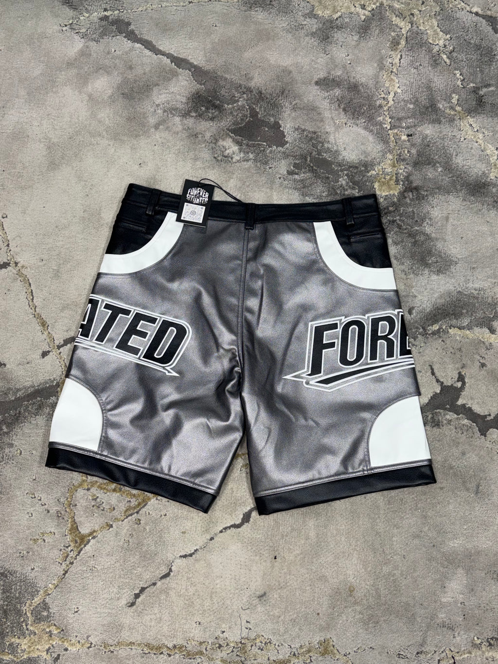 Forever Situated Leather Shorts (Black)